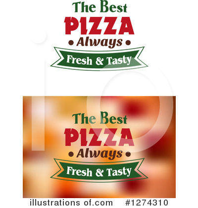 Royalty-Free (RF) Pizza Clipart Illustration by Vector Tradition SM - Stock Sample #1274310