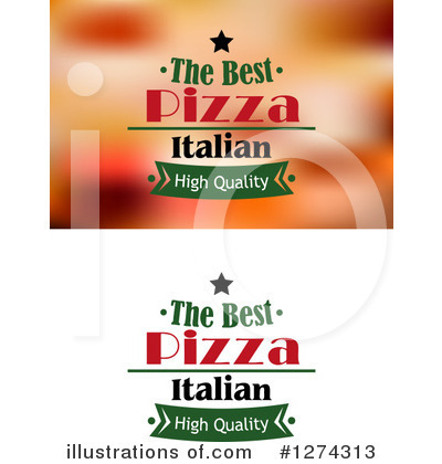 Royalty-Free (RF) Pizza Clipart Illustration by Vector Tradition SM - Stock Sample #1274313