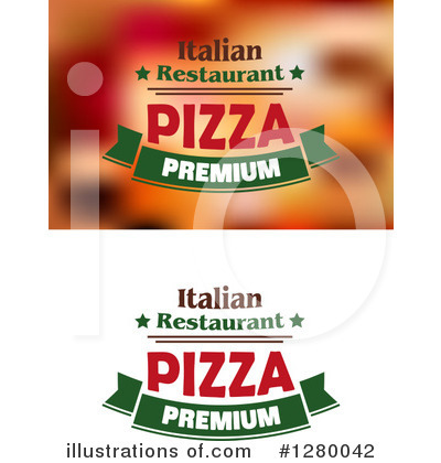 Royalty-Free (RF) Pizza Clipart Illustration by Vector Tradition SM - Stock Sample #1280042