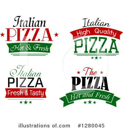 Royalty-Free (RF) Pizza Clipart Illustration by Vector Tradition SM - Stock Sample #1280045