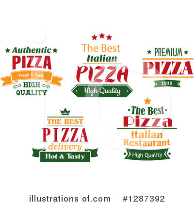 Royalty-Free (RF) Pizza Clipart Illustration by Vector Tradition SM - Stock Sample #1287392