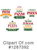 Pizza Clipart #1287392 by Vector Tradition SM
