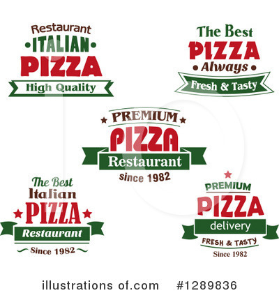 Royalty-Free (RF) Pizza Clipart Illustration by Vector Tradition SM - Stock Sample #1289836