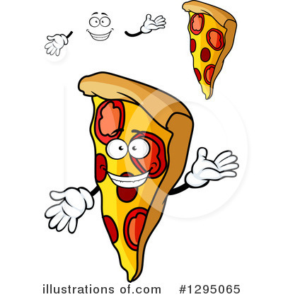 Royalty-Free (RF) Pizza Clipart Illustration by Vector Tradition SM - Stock Sample #1295065
