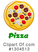 Pizza Clipart #1304513 by Vector Tradition SM