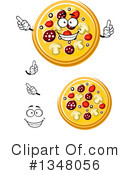 Pizza Clipart #1348056 by Vector Tradition SM