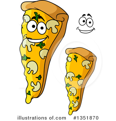Royalty-Free (RF) Pizza Clipart Illustration by Vector Tradition SM - Stock Sample #1351870