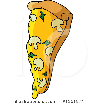 Royalty-Free (RF) Pizza Clipart Illustration by Vector Tradition SM - Stock Sample #1351871