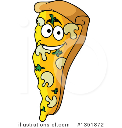 Royalty-Free (RF) Pizza Clipart Illustration by Vector Tradition SM - Stock Sample #1351872