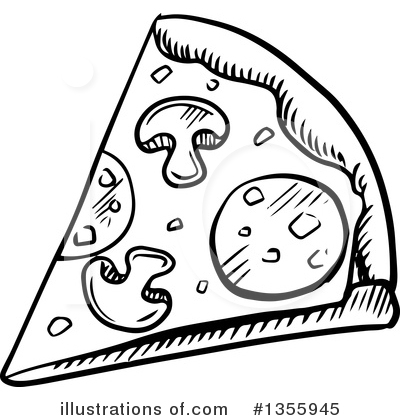 Royalty-Free (RF) Pizza Clipart Illustration by Vector Tradition SM - Stock Sample #1355945