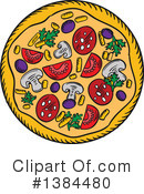 Pizza Clipart #1384480 by Vector Tradition SM