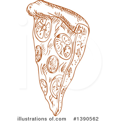 Royalty-Free (RF) Pizza Clipart Illustration by Vector Tradition SM - Stock Sample #1390562