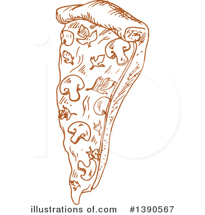 Royalty-Free (RF) Pizza Clipart Illustration by Vector Tradition SM - Stock Sample #1390567