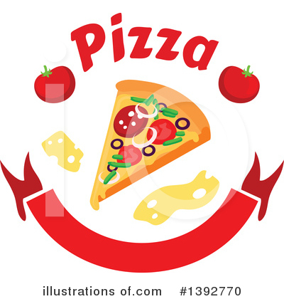 Royalty-Free (RF) Pizza Clipart Illustration by Vector Tradition SM - Stock Sample #1392770
