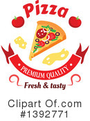 Pizza Clipart #1392771 by Vector Tradition SM