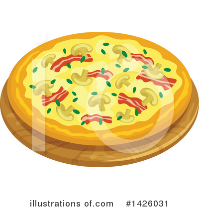 Royalty-Free (RF) Pizza Clipart Illustration by Vector Tradition SM - Stock Sample #1426031