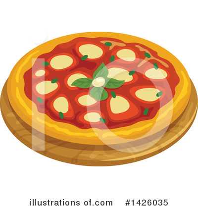 Royalty-Free (RF) Pizza Clipart Illustration by Vector Tradition SM - Stock Sample #1426035