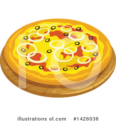 Royalty-Free (RF) Pizza Clipart Illustration by Vector Tradition SM - Stock Sample #1426036