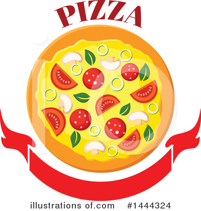 Royalty-Free (RF) Pizza Clipart Illustration by Vector Tradition SM - Stock Sample #1444324