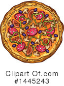 Pizza Clipart #1445243 by Vector Tradition SM
