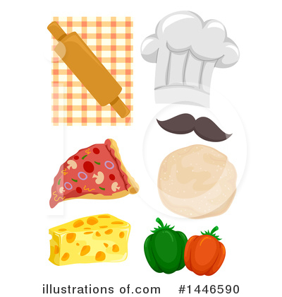 Royalty-Free (RF) Pizza Clipart Illustration by BNP Design Studio - Stock Sample #1446590