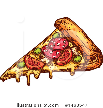 Royalty-Free (RF) Pizza Clipart Illustration by Vector Tradition SM - Stock Sample #1468547