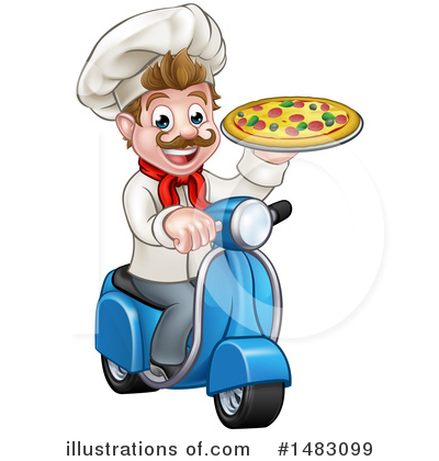 Royalty-Free (RF) Pizza Clipart Illustration by AtStockIllustration - Stock Sample #1483099