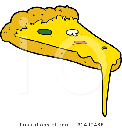 Royalty-Free (RF) Pizza Clipart Illustration by lineartestpilot - Stock Sample #1490486