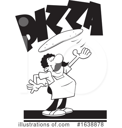 Royalty-Free (RF) Pizza Clipart Illustration by Johnny Sajem - Stock Sample #1638878