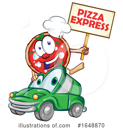 Royalty-Free (RF) Pizza Clipart Illustration by Domenico Condello - Stock Sample #1648870