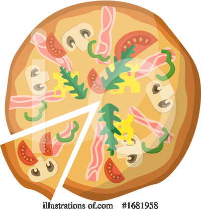 Royalty-Free (RF) Pizza Clipart Illustration by Morphart Creations - Stock Sample #1681958