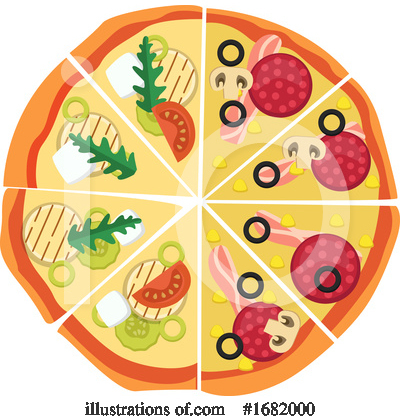 Royalty-Free (RF) Pizza Clipart Illustration by Morphart Creations - Stock Sample #1682000