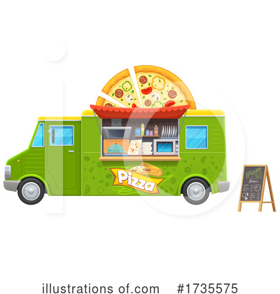 Royalty-Free (RF) Pizza Clipart Illustration by Vector Tradition SM - Stock Sample #1735575