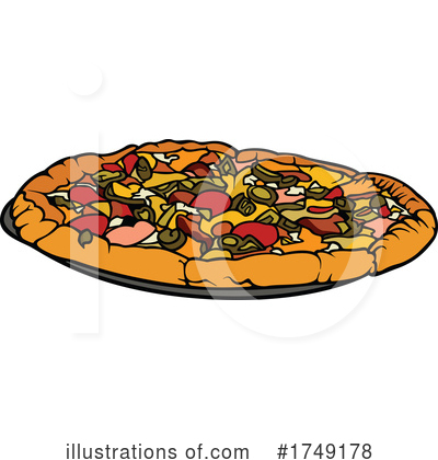 Royalty-Free (RF) Pizza Clipart Illustration by dero - Stock Sample #1749178