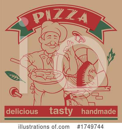 Royalty-Free (RF) Pizza Clipart Illustration by dero - Stock Sample #1749744