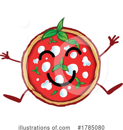 Royalty-Free (RF) Pizza Clipart Illustration by Domenico Condello - Stock Sample #1785080