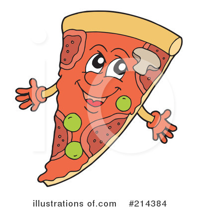 Royalty-Free (RF) Pizza Clipart Illustration by visekart - Stock Sample #214384