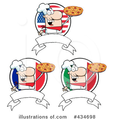 Royalty-Free (RF) Pizza Clipart Illustration by Hit Toon - Stock Sample #434698