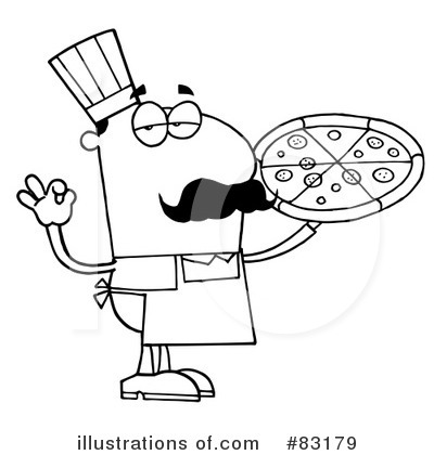 Royalty-Free (RF) Pizza Clipart Illustration by Hit Toon - Stock Sample #83179