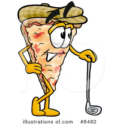 Royalty-Free (RF) Pizza Clipart Illustration by Mascot Junction - Stock Sample #8482