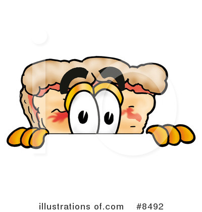 Royalty-Free (RF) Pizza Clipart Illustration by Mascot Junction - Stock Sample #8492