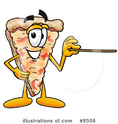 Royalty-Free (RF) Pizza Clipart Illustration by Mascot Junction - Stock Sample #8506