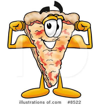 Royalty-Free (RF) Pizza Clipart Illustration by Mascot Junction - Stock Sample #8522