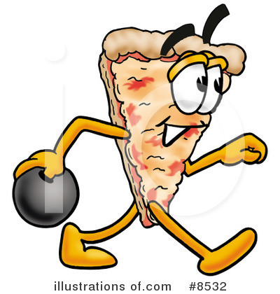 Pizza Character Clipart #8532 by Mascot Junction