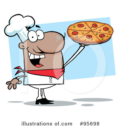Royalty-Free (RF) Pizza Clipart Illustration by Hit Toon - Stock Sample #95698