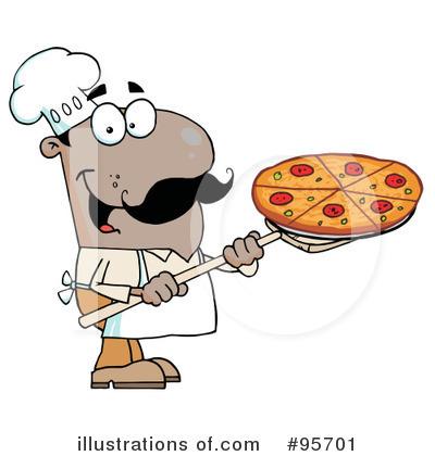 Royalty-Free (RF) Pizza Clipart Illustration by Hit Toon - Stock Sample #95701