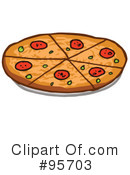 Pizza Clipart #95703 by Hit Toon