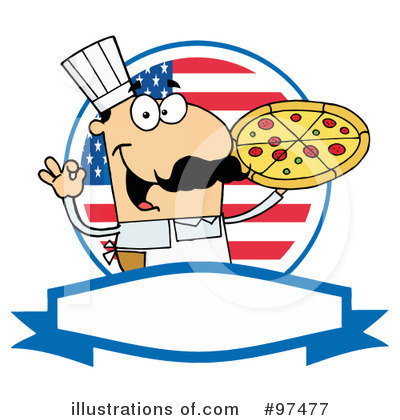 Pizza Chef Clipart #97477 by Hit Toon