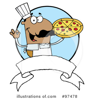 Royalty-Free (RF) Pizza Clipart Illustration by Hit Toon - Stock Sample #97478