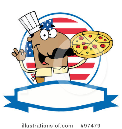 Royalty-Free (RF) Pizza Clipart Illustration by Hit Toon - Stock Sample #97479